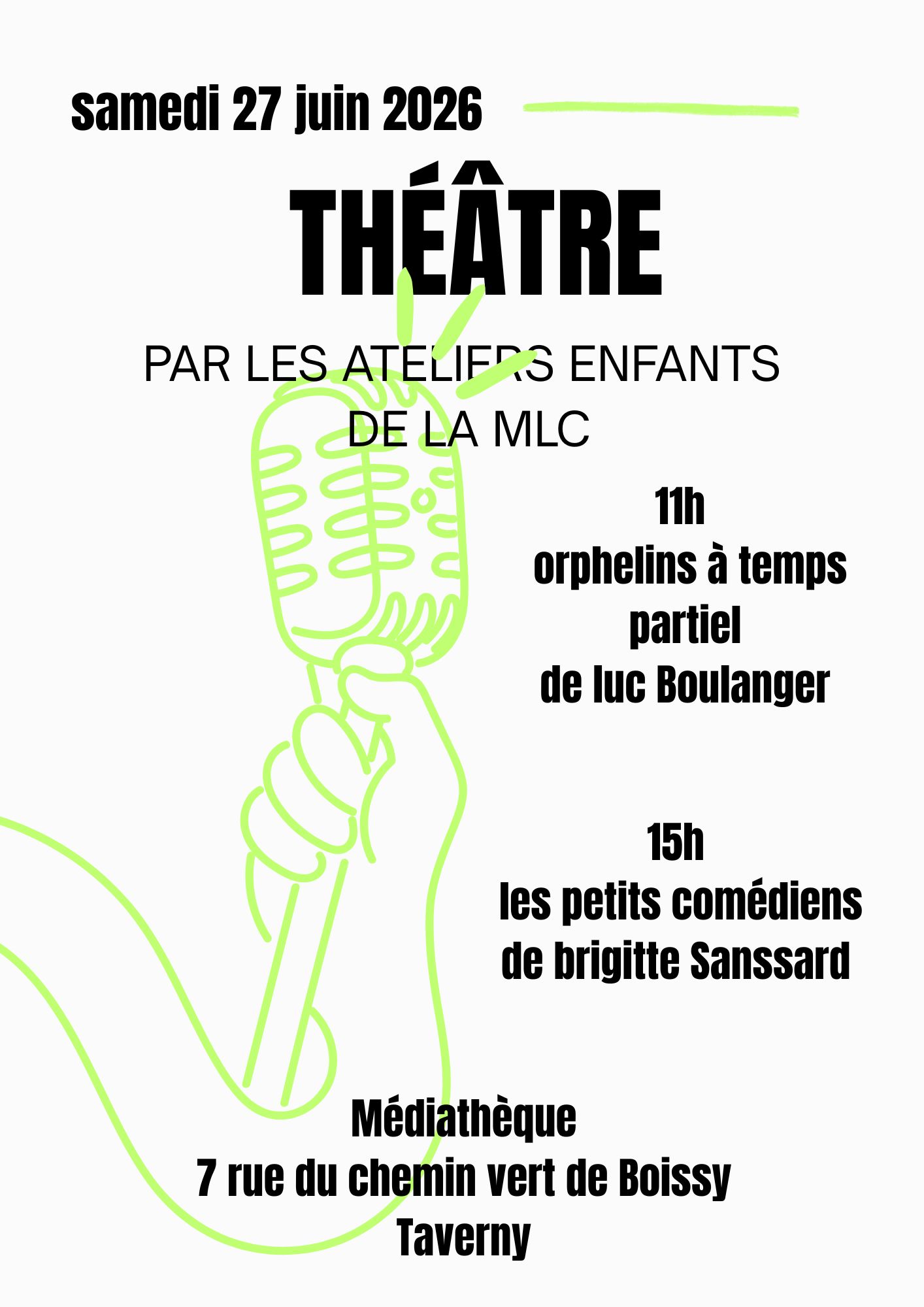 Théatre des ateliers Enfants de la MLC